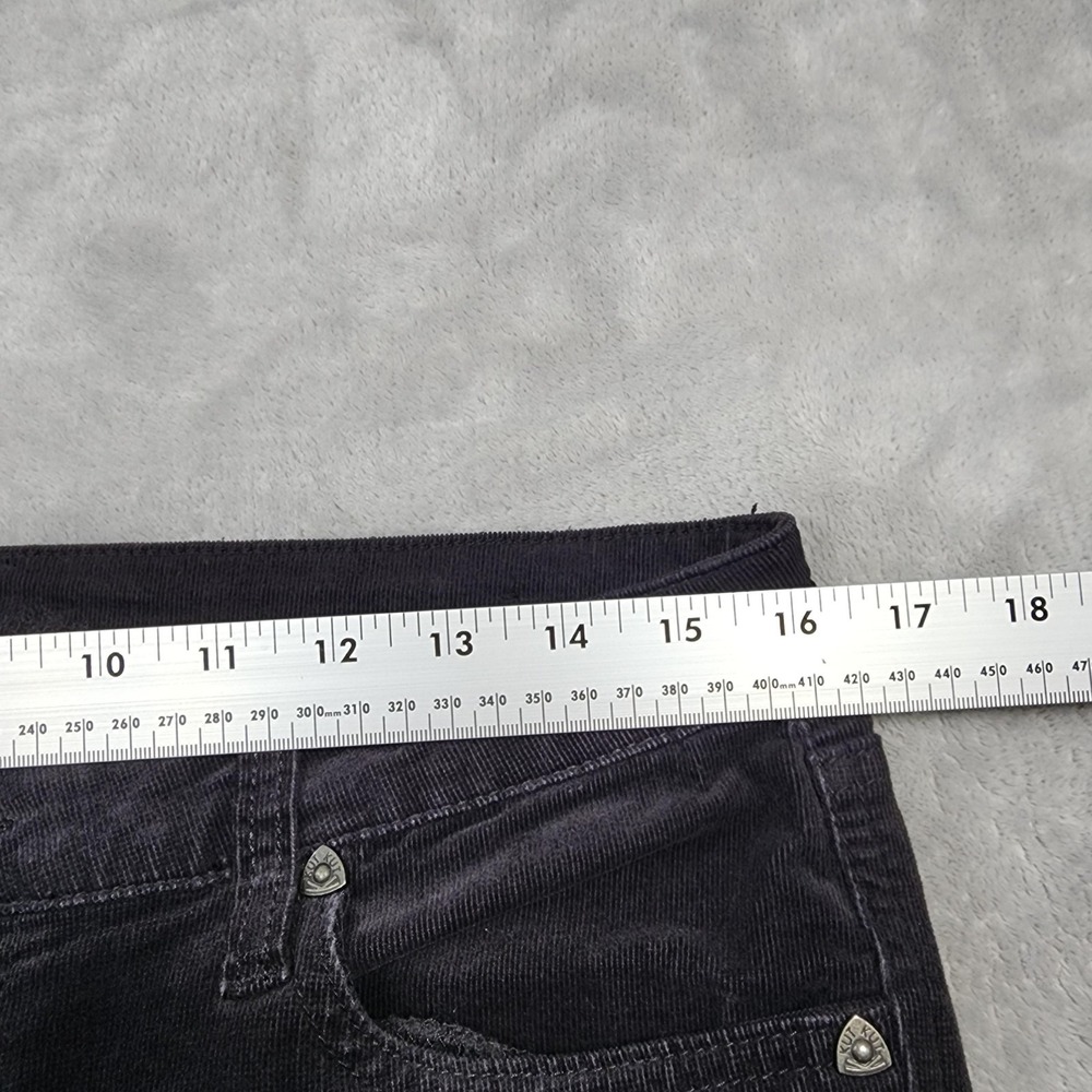 KUT From The Kloth Pants Womens 10 Black Corduroy Diana Skinny Stretch Jegging - Picture 11 of 15
